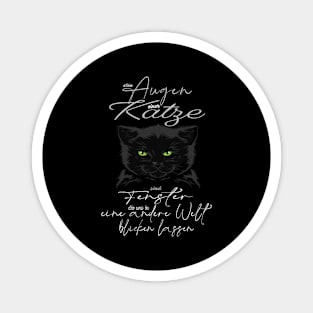 Cute Black Cat Saying Cats Lover Magnet